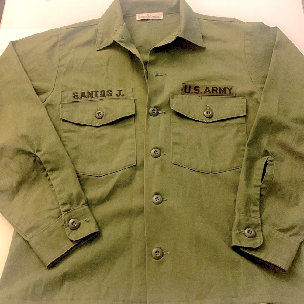 U.S. Army Button Up Shirt with sheer back